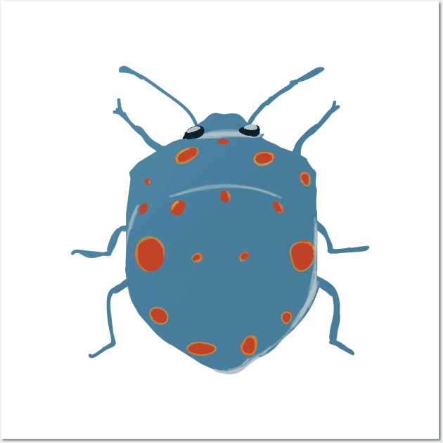 Blue bug Wall Art by Manitarka